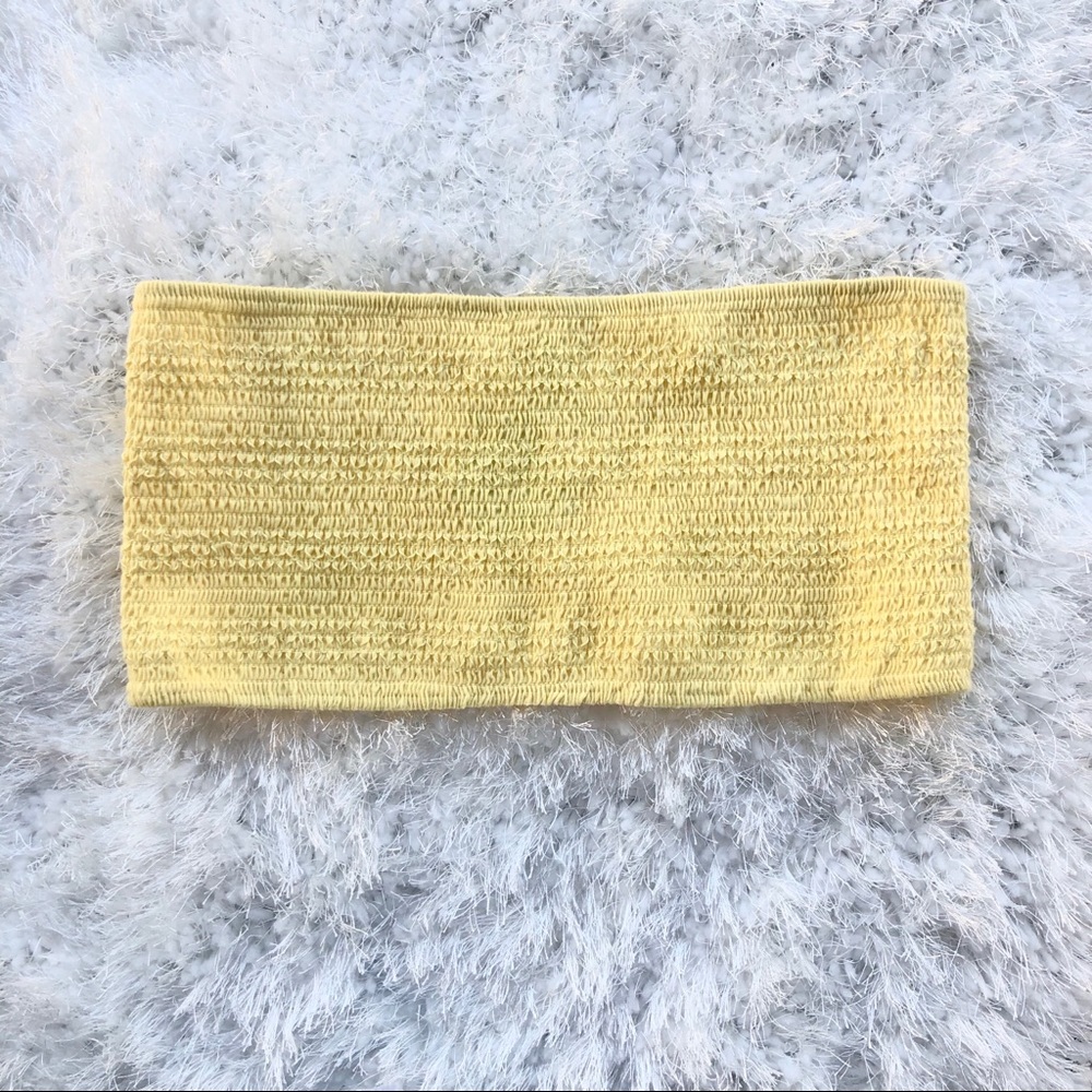 NWT PACSUN Bandeau Shirred Top